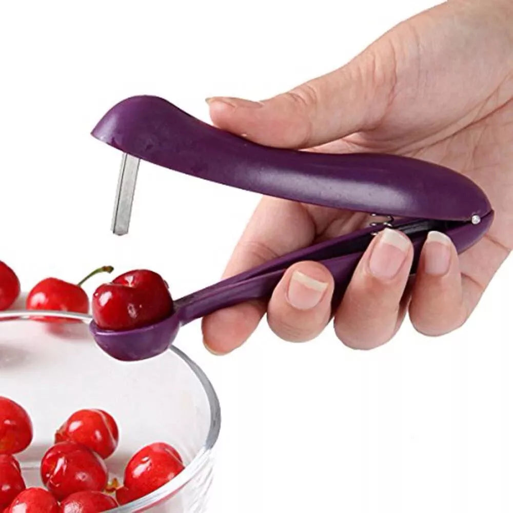 New 5'' Cherry Fruit Kitchen Pitter Remover Olive Corer Seed Remove Pit Tool