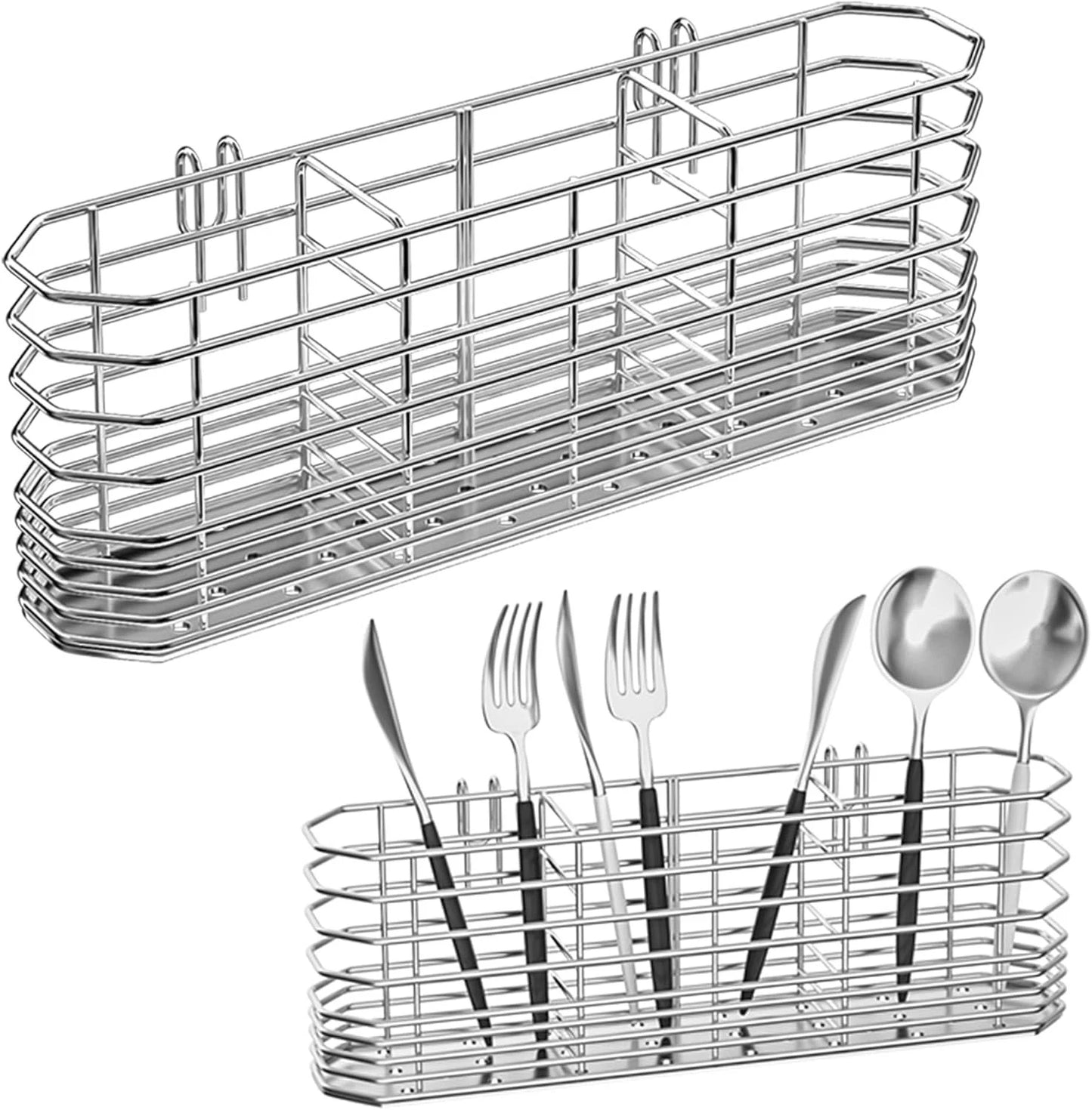 Utensil Drying Rack for Kitchen Counter | Silverware Holder and Cutlery ...