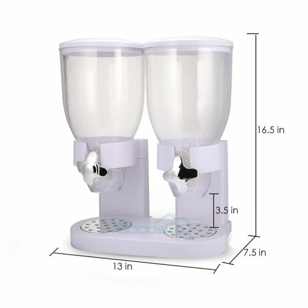 10.5L Cereal Container Storage Food Containers & Cereal Dispenser Triple Control