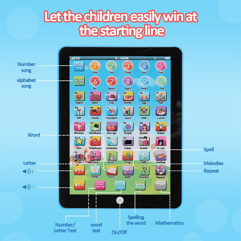 Educational Tablet Learning Toys for Kids Age 1 2 3 4 5 6 Years Old Boys Girls