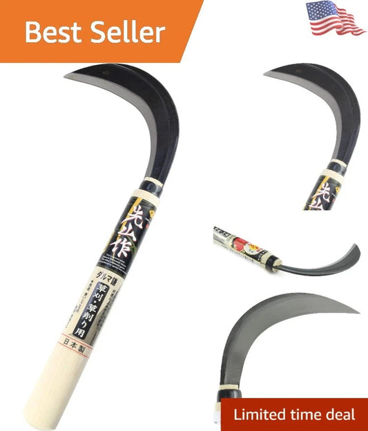 Ergonomic Japanese Hand Weeder - Durable Sickle for Easy Weeding and Garden Care