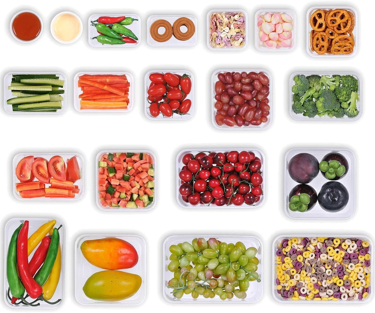 Versatile BPA-Free Food Storage Containers - 40-Piece Set for Organized Kitchens