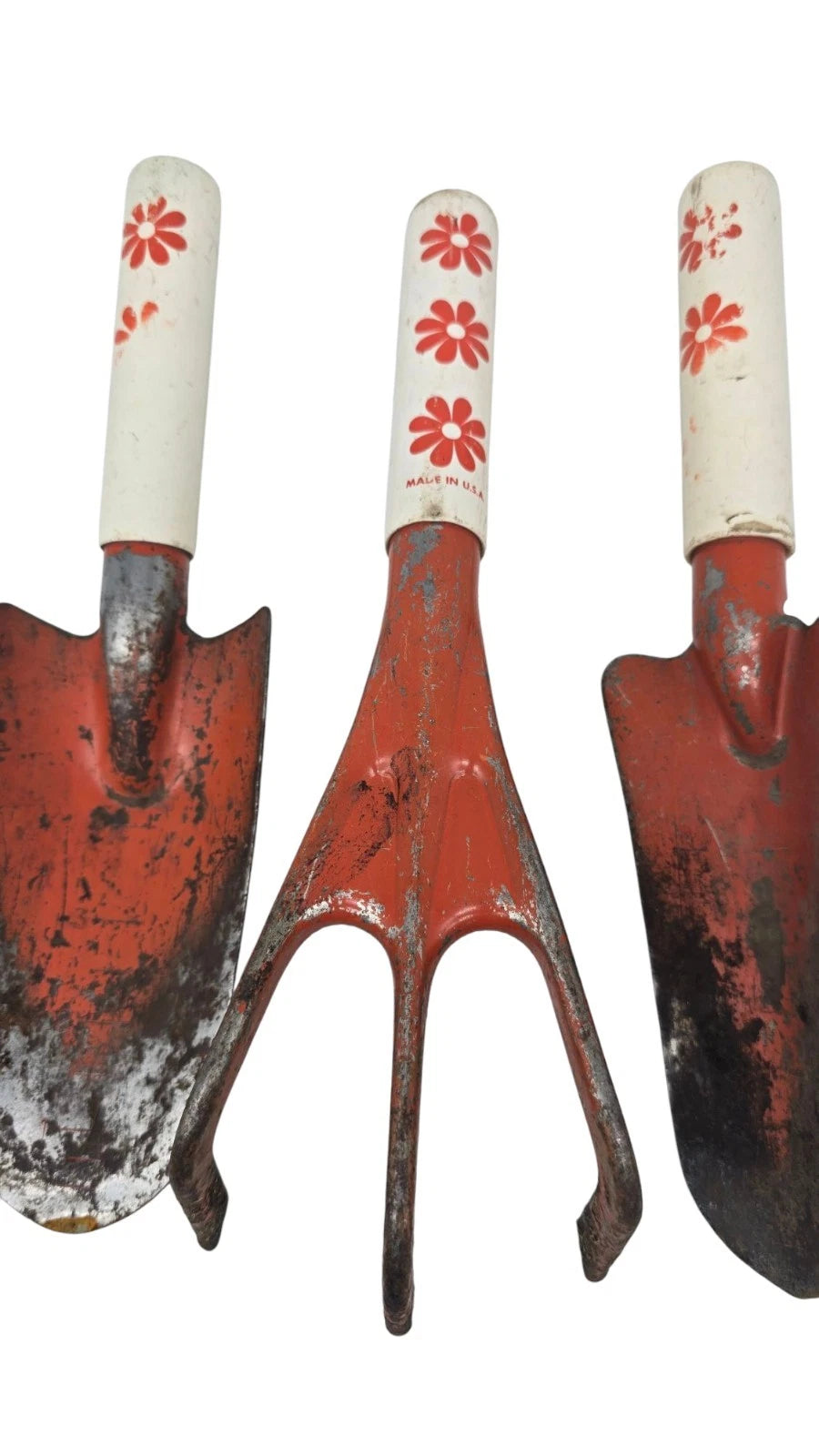 Vintage Set Of Primitive Metal Gardening Tools Made In USA
