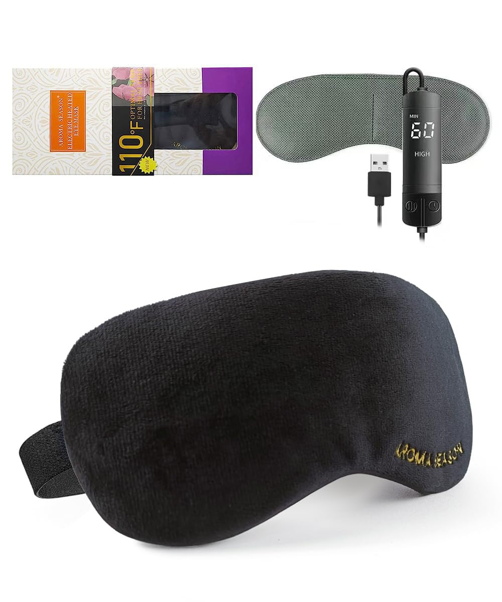 Aroma Season Heated Eye Mask, Warm Eye Compress for Dry Eyes MGD Stye Blephartit