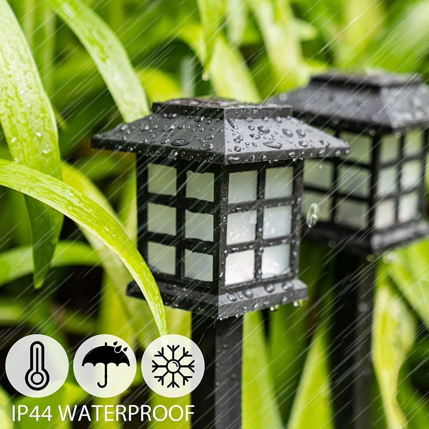 12Pack Solar Pathway Lights Outdoor Landscape Solar Waterproof Garden LED Lights