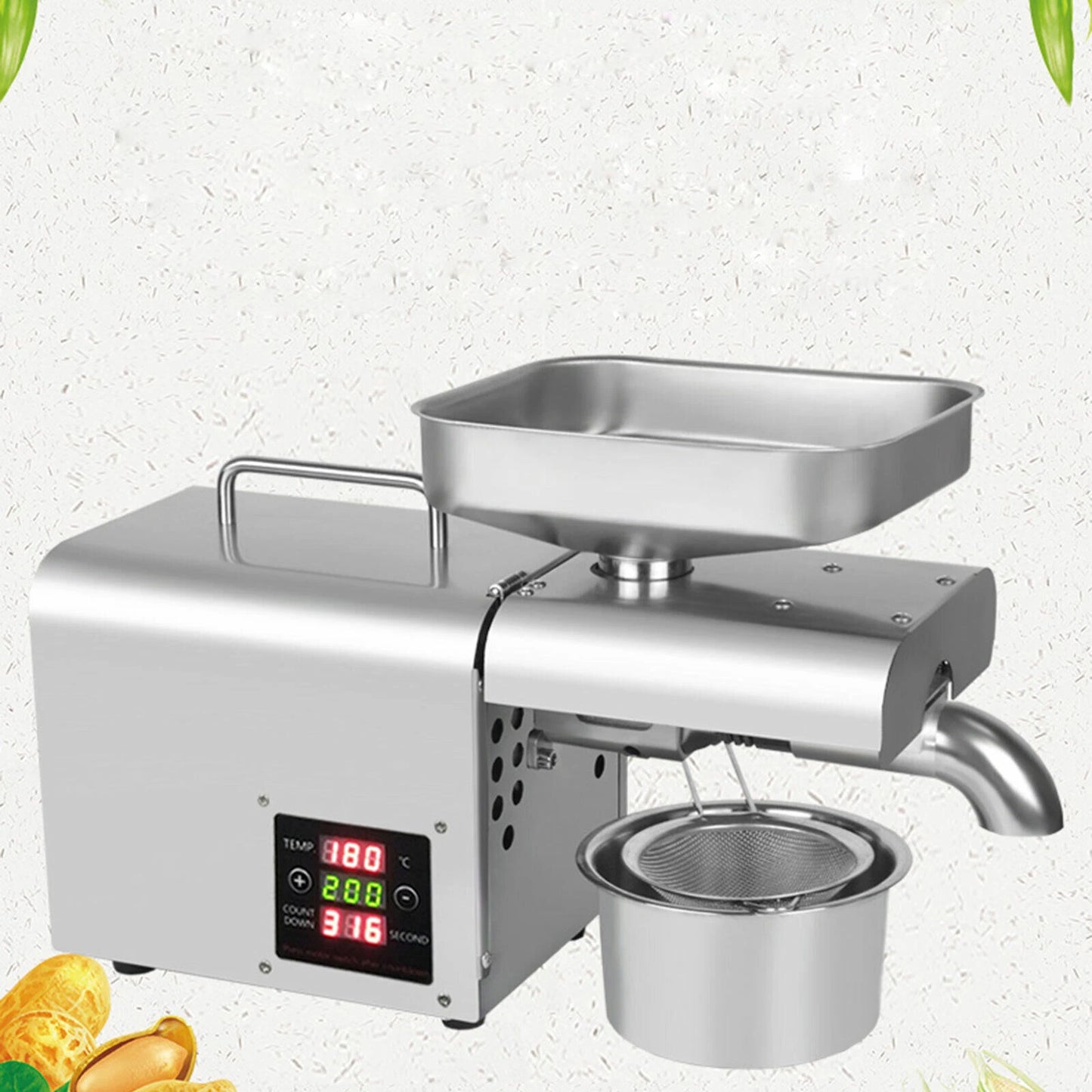 Commercial Automatic Oil Press Machine Stainless Steel Oil Extractor