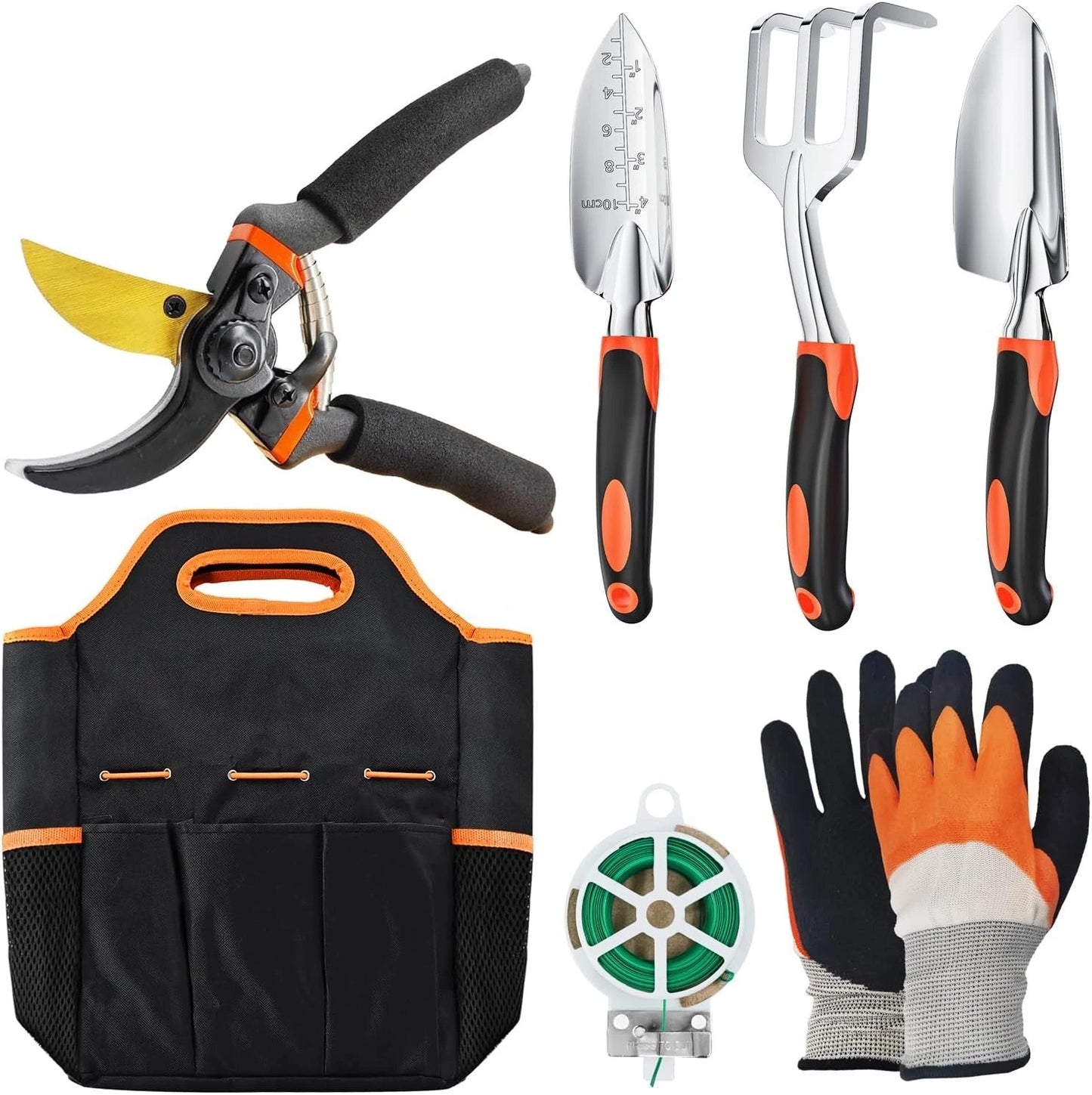 Ultimate 7-Piece Garden Tool Set - Rust Resistant with Eco-Friendly Packaging