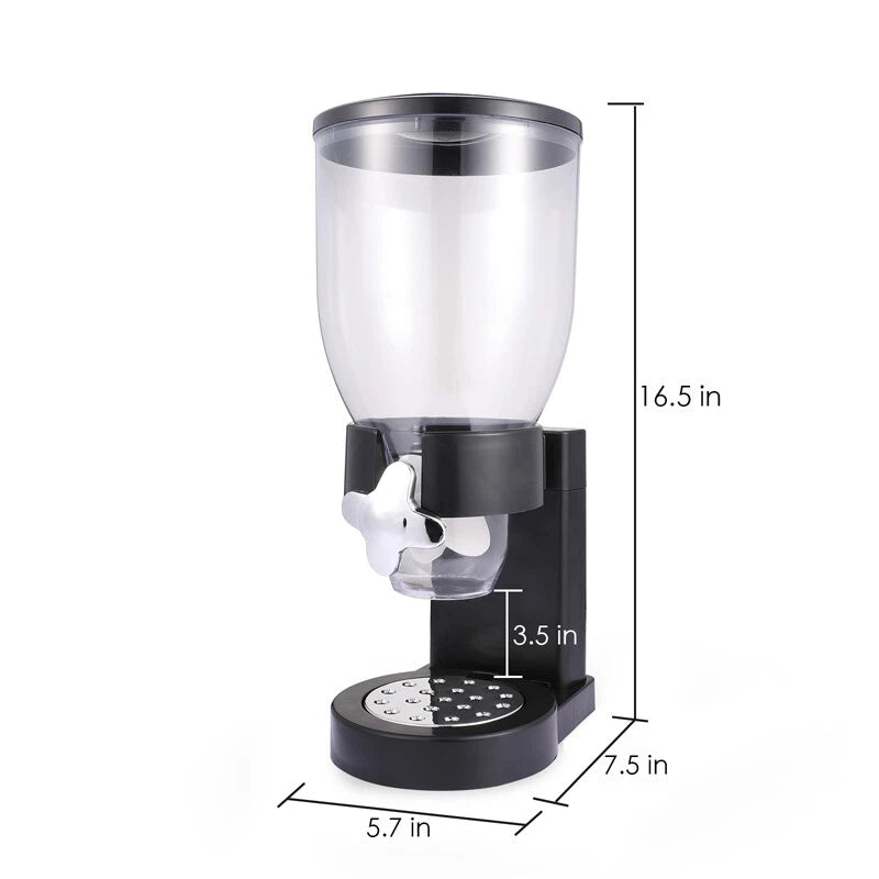 Home Cereal Dispenser Dry Food Airtight Storage Container Dual Control Machine