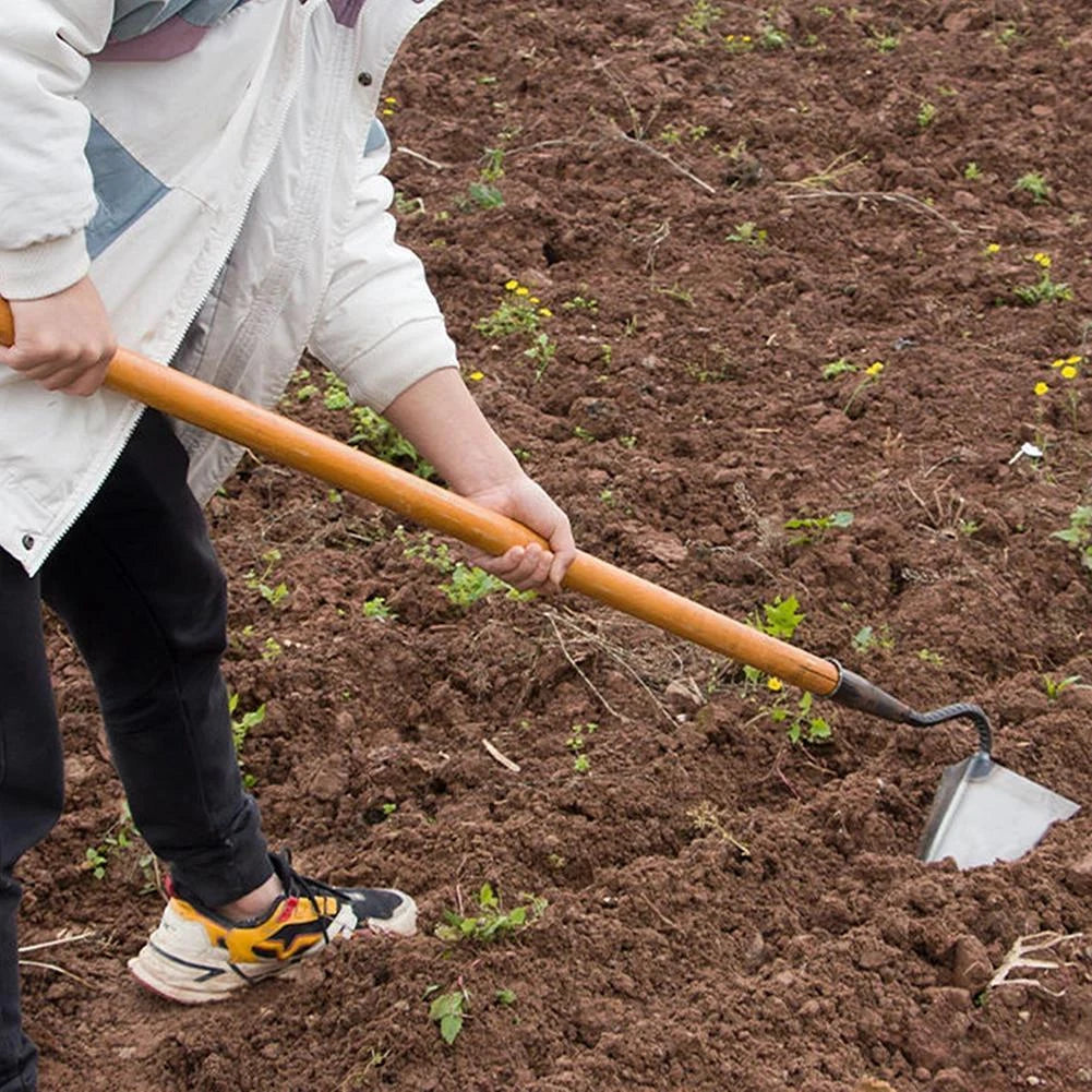 Small Tip Triangle Hoe Manual Soil Loosening Tool for Farming & Gardening