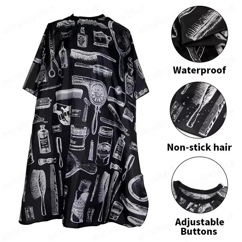 Barber Cape for Men Hair Cutting Cape Waterproof Professional Salon Cape