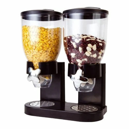 10.5L Cereal Container Storage Food Containers & Cereal Dispenser Triple Control