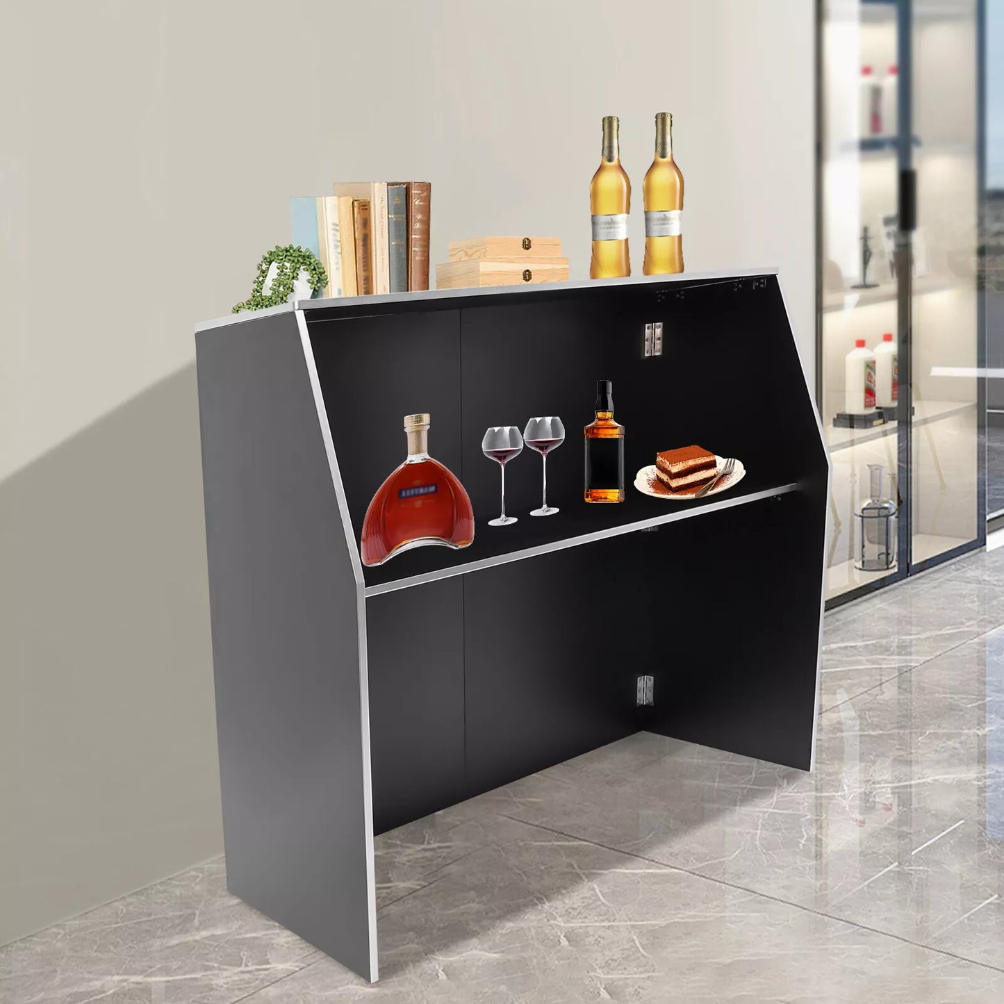 Foldable Bar Tall Portable Event Bar Commercial Portable Bar Table Portable Bar