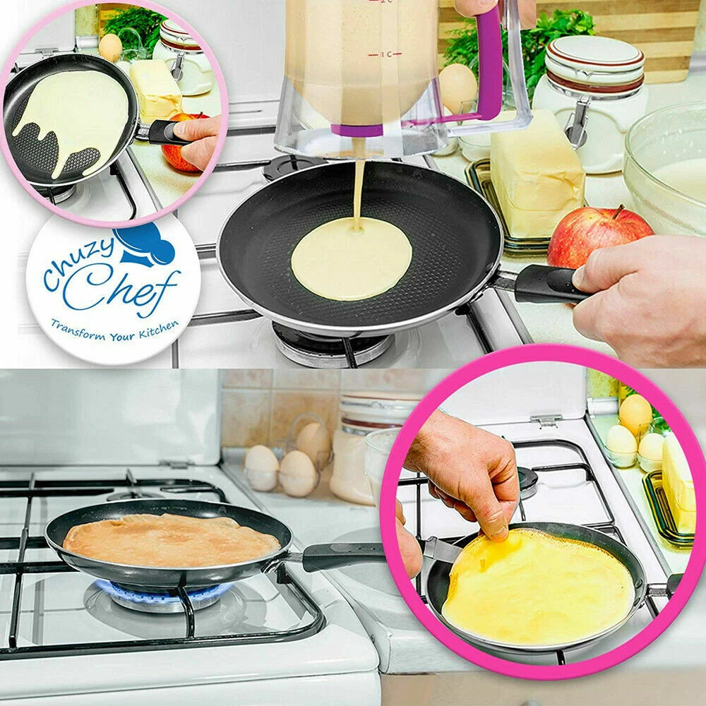 900ml Batter Dispenser DIY Muffin Cupcake Pancake Kitchen Measuring Baking Tools