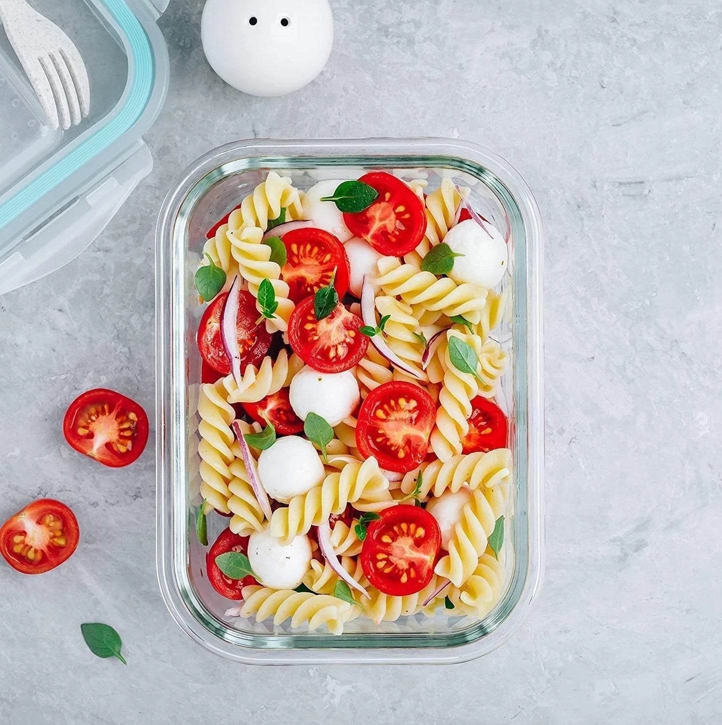 Elegant BPA-Free Kitchen Storage Containers - 10 Pack with Snap Lock Lids