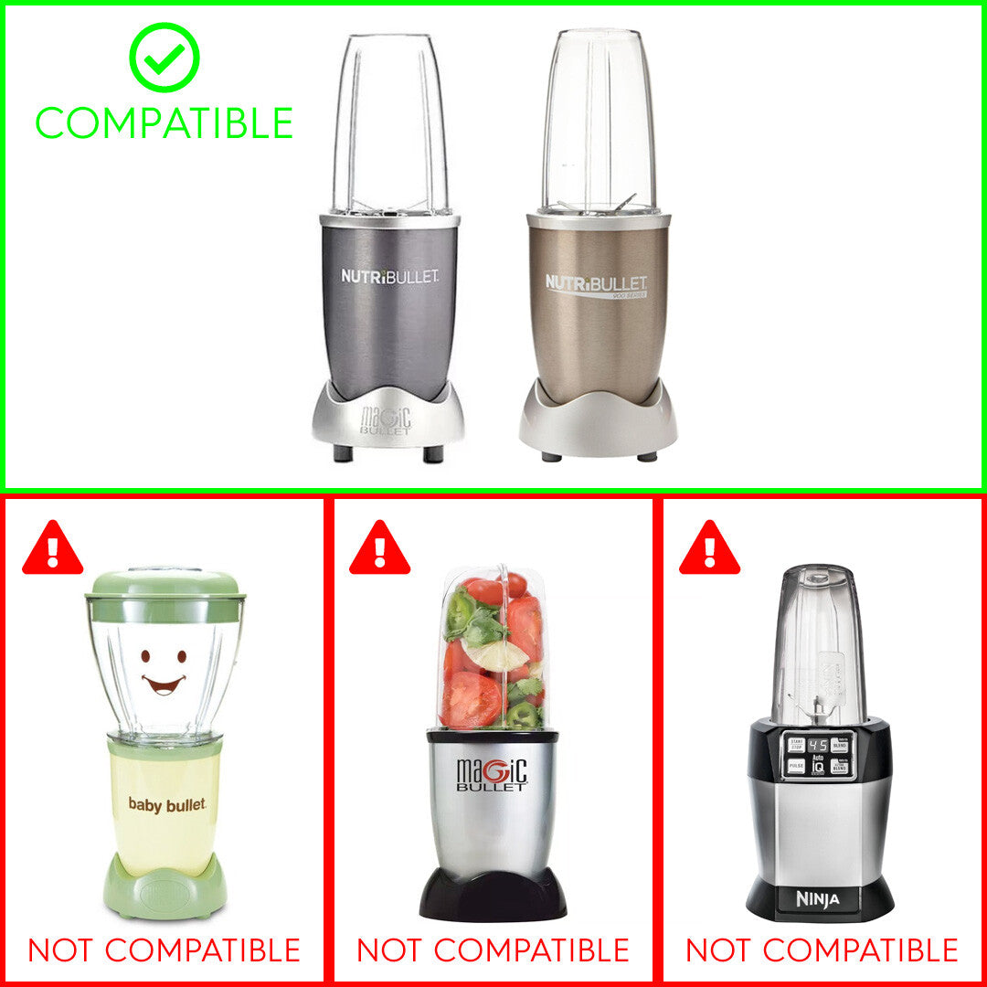 Extractor Blade 600W 900W, 24oz Tall Cup, Blast Off Bag Bundle For NutriBullet