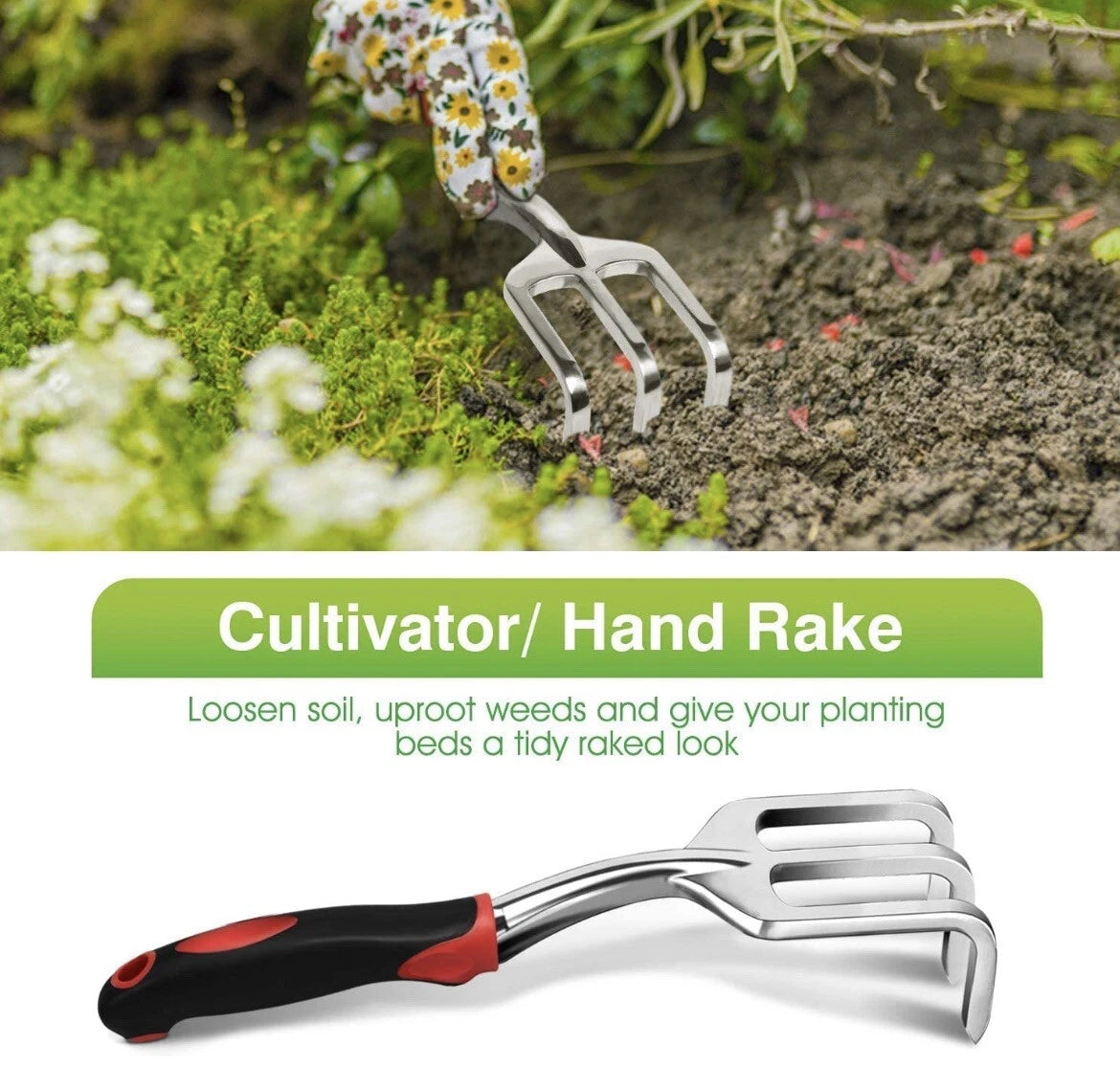Garden Tool Set, 5 PCS Heavy Duty Gardening Tools