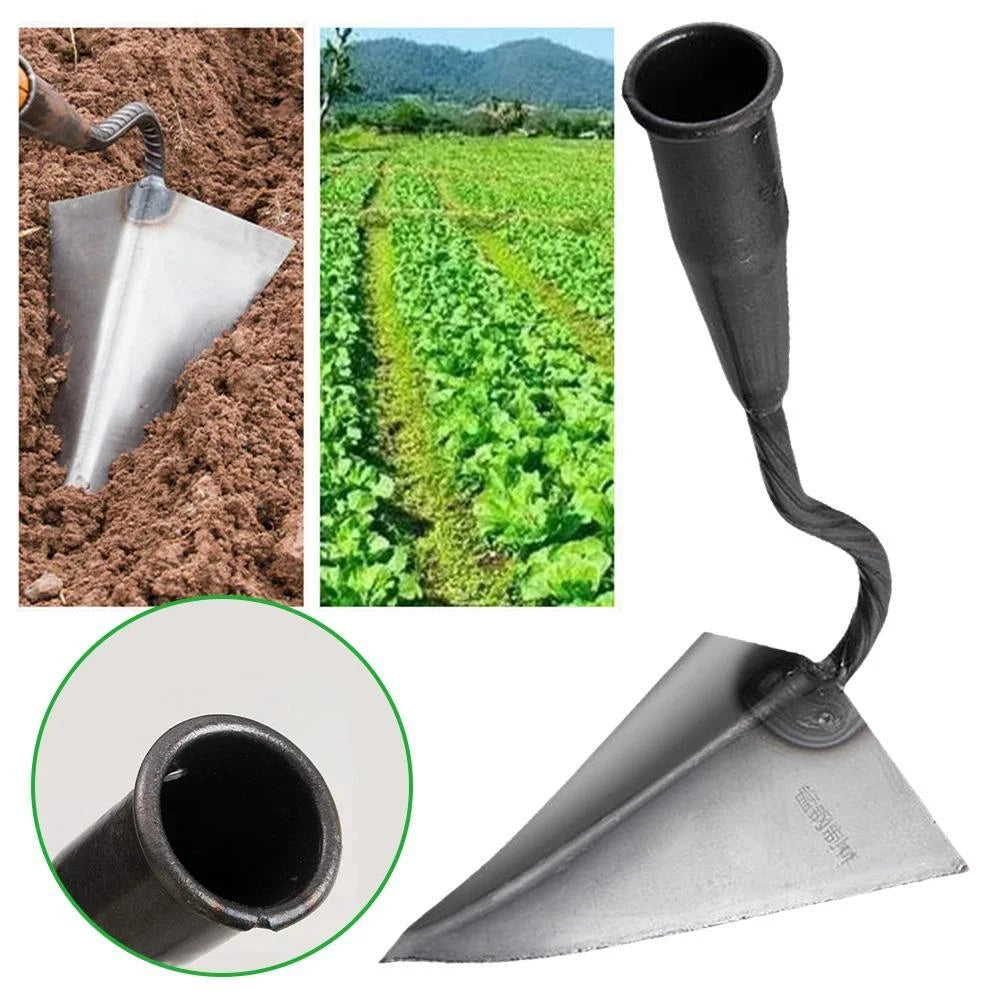 Small Tip Triangle Hoe Manual Soil Loosening Tool for Farming & Gardening