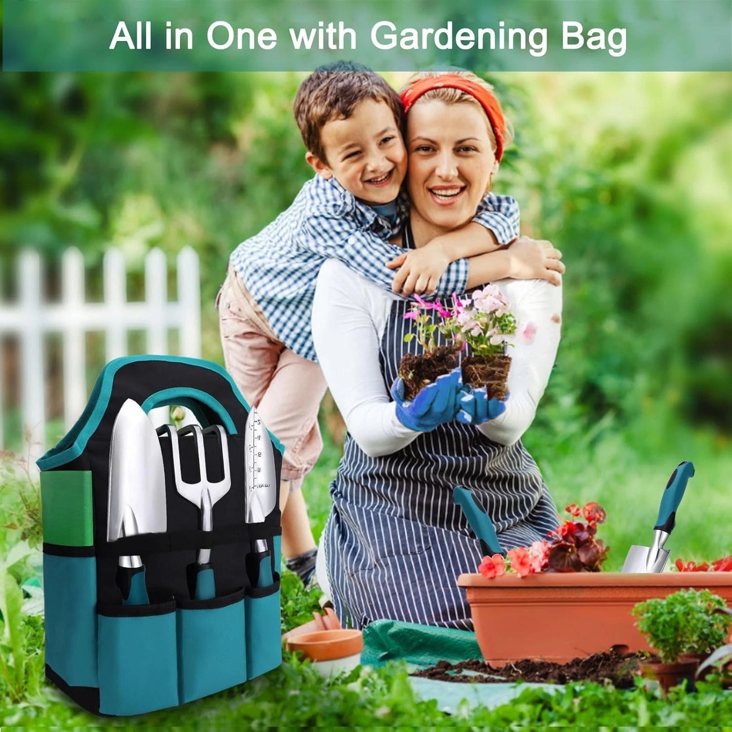 Garden Tools 7-Piece, Gardening Hand Tools, Gardening Tools Set Cultivators