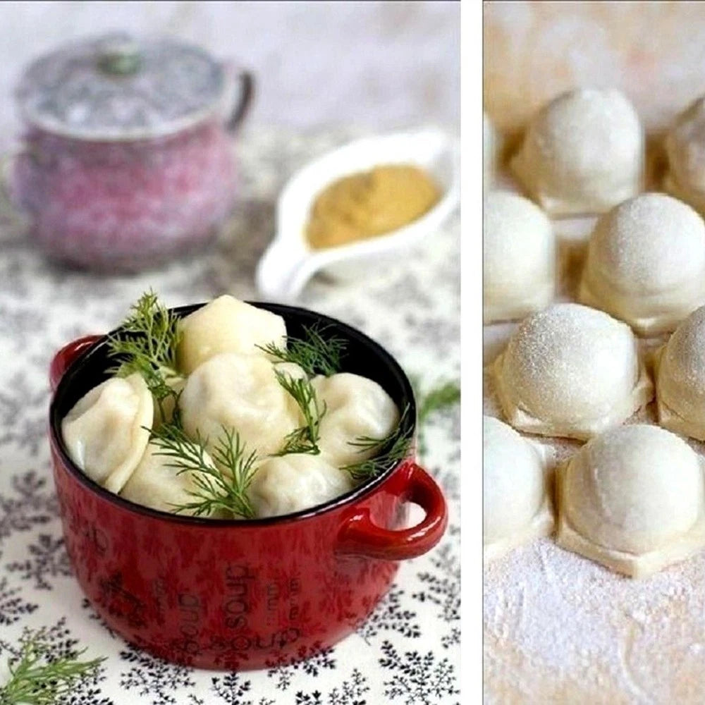 Russian Dumpling Maker Manti Ravioli Pierogi Pelmeni Mold Aluminum Pelmennitsa