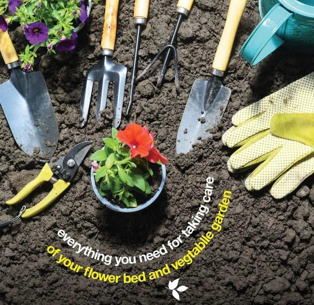 Gardening Tools Set of 10 ? Complete Heavy Duty Garden Tools Set with Fashion...