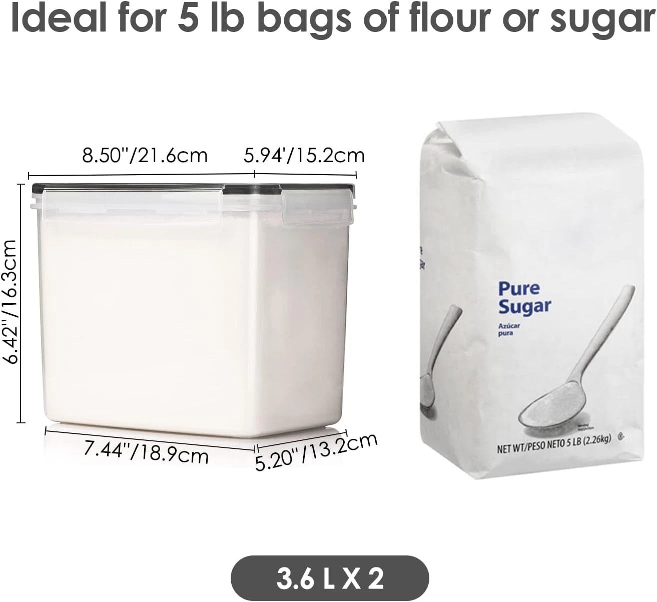 Dishwasher Safe Airtight Food Containers - 6-Piece Set for Organized Kitchens