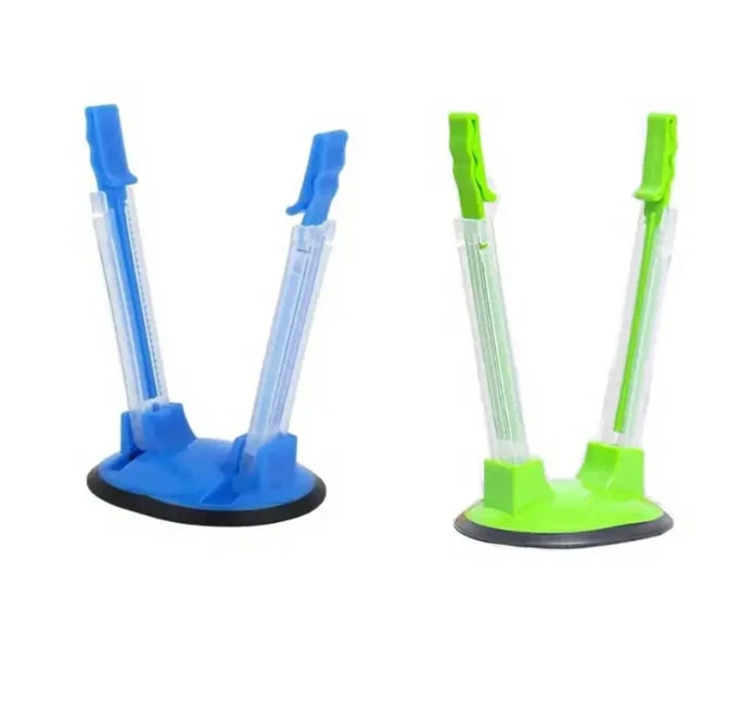Adjustable Baggy Rack Stand - Hands-Free Plastic Bag Holder for Food Prep - NEW - Picture 9 of 10