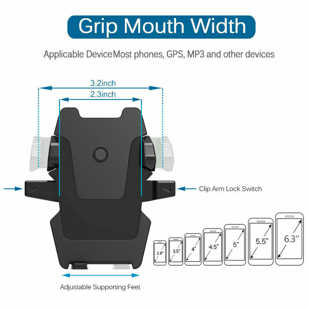 360° Mount Holder Car Windshield Stand For Mobile Cell Phone GPS iPhone Samsung