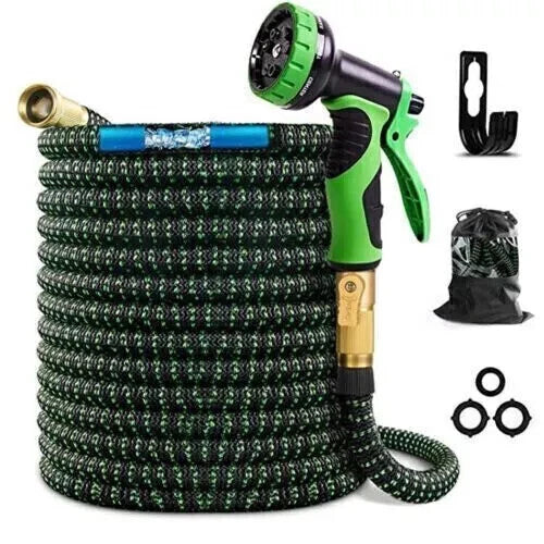 5X Stronger Deluxe Heavy Duty Expandable Flexible Garden Water Hose (50ft,100ft)
