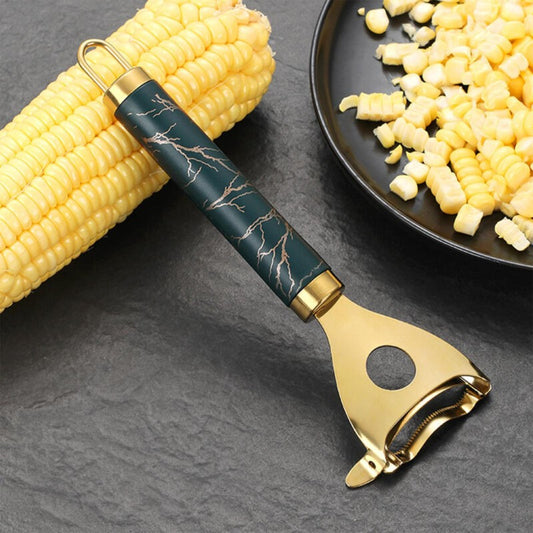 Stainless Steel Corn Cobs Peeler Stripper Remover Kitchen Cutter Thresher Tool