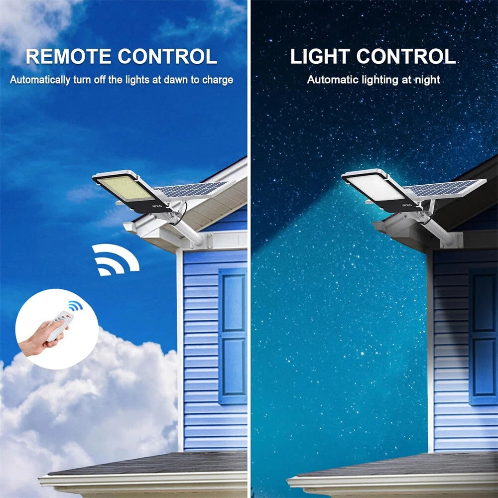 8000W Commercial Solar Street Lights LED Outdoor Dusk to Dawn Super Bright Lamp