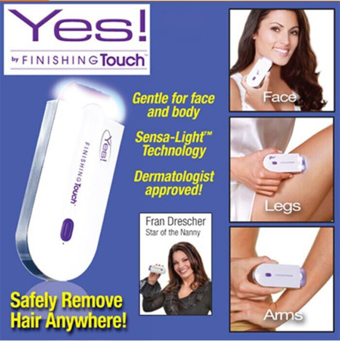 Yes Finishing Touch Women Induction Rechargeable Epilator Laser Hair Removal .