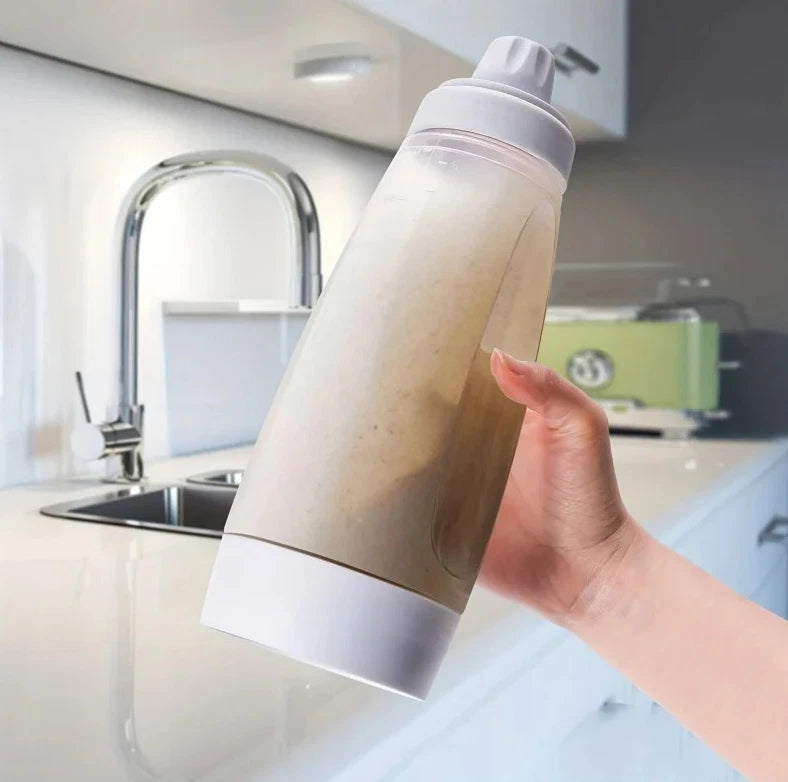 1PCS Pancake Batter Mixer Bottle with Whisk for Easy Baking & Pouring - NEW