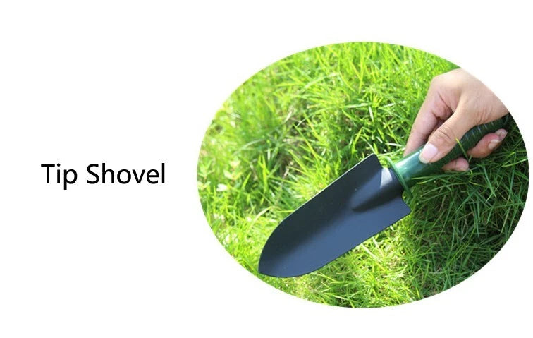 4pcs Garden Tools Set Trowel Rake Shovel Heavy Duty Metal Outdoor Ergonomic Kit
