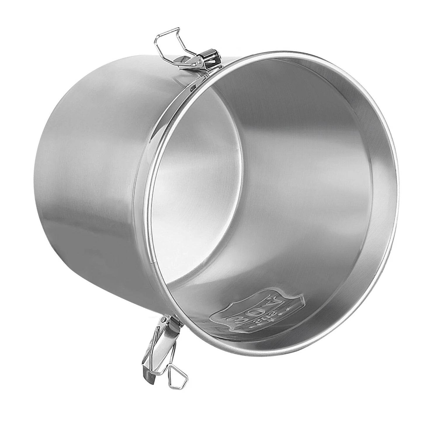 6L Stainless Steel Cereal Container Metal Kitchen Rice Storage Bucket with Lid