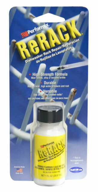 PLASTI DIP PERFORMIX 630076 RERACK 1OZ WHITE VINYL DISHWASHER RACK REPAIR KIT