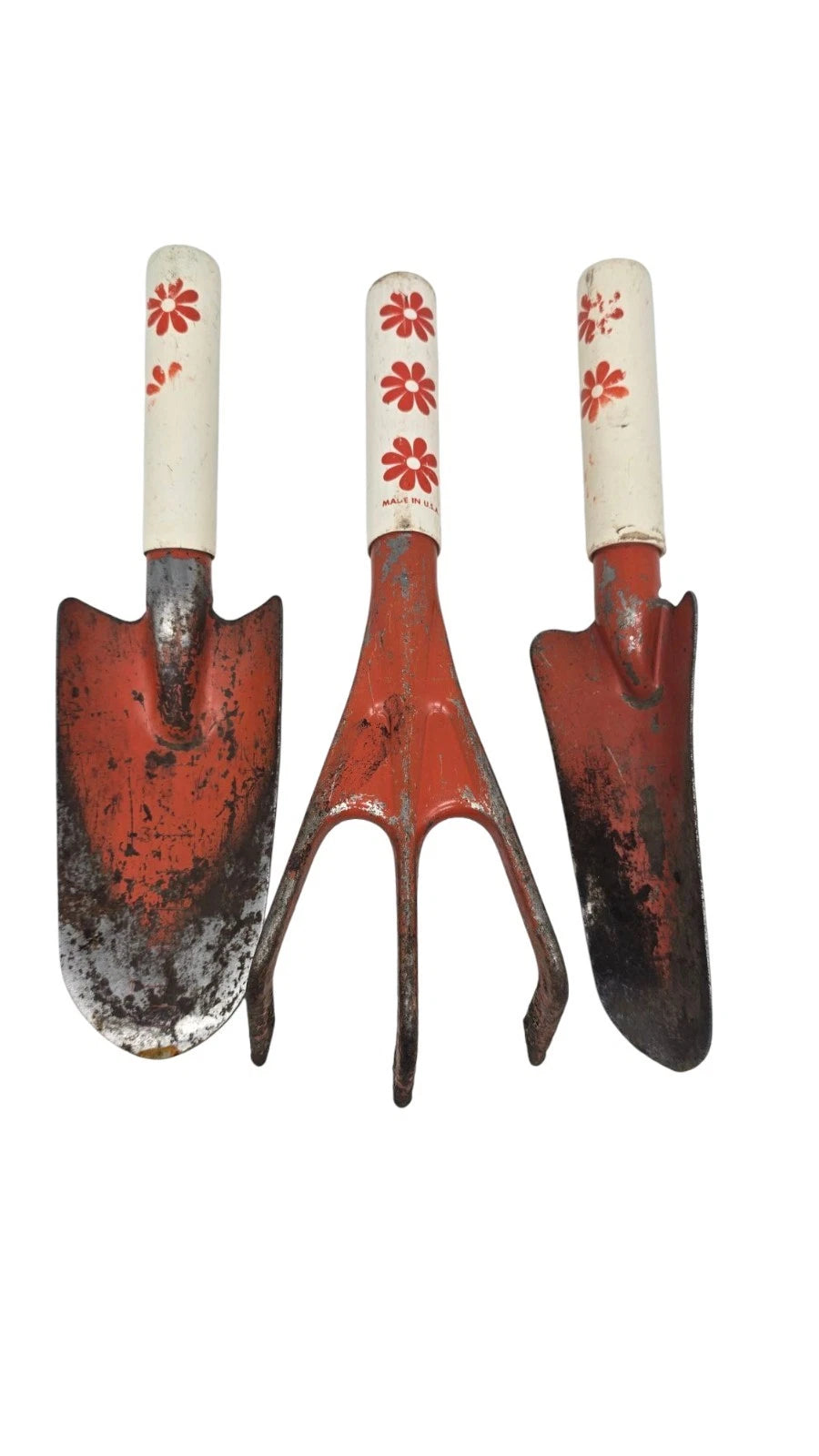 Vintage Set Of Primitive Metal Gardening Tools Made In USA