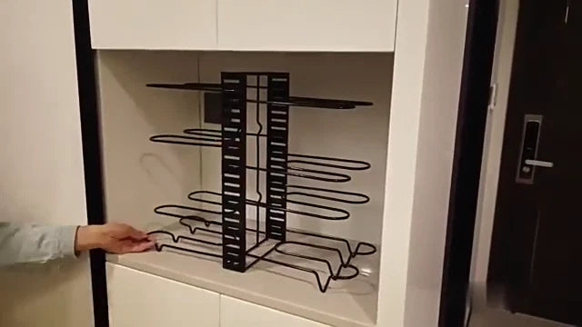 8 Tier Adjustable Pots and Pans Organizer for Cabinet Kitchen Pot and Pan Holder