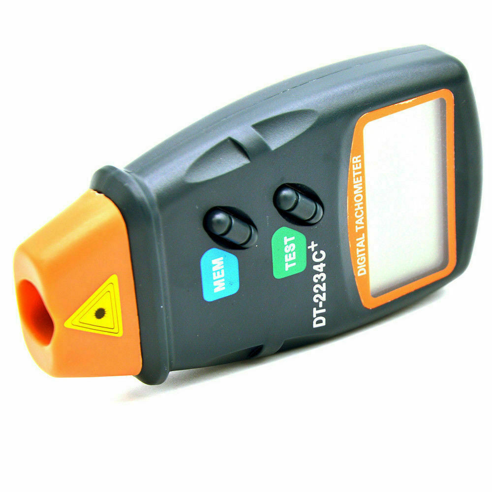 Digital Tachometer Non Contact Laser Photo RPM Tach Meter Motor Speed Gauge New