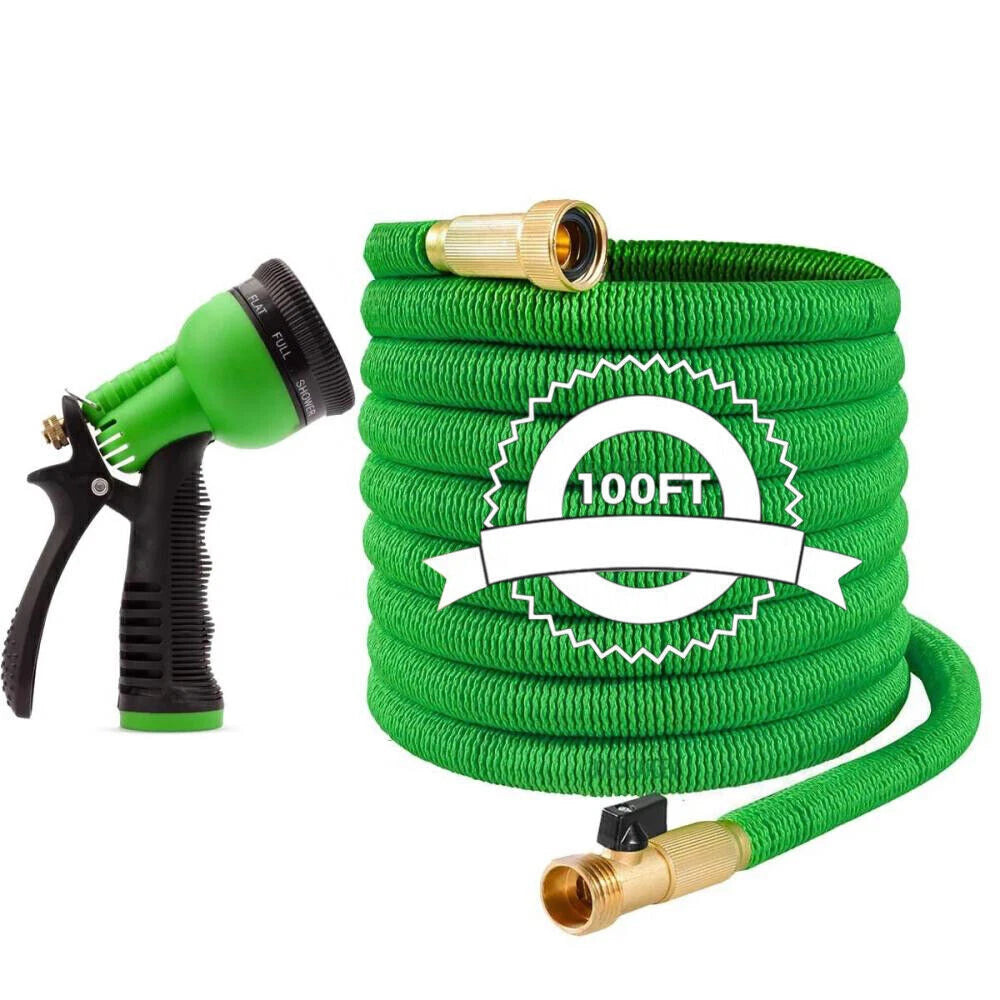 5X Stronger Deluxe Heavy Duty Expandable Flexible Garden Water Hose (50ft,100ft)