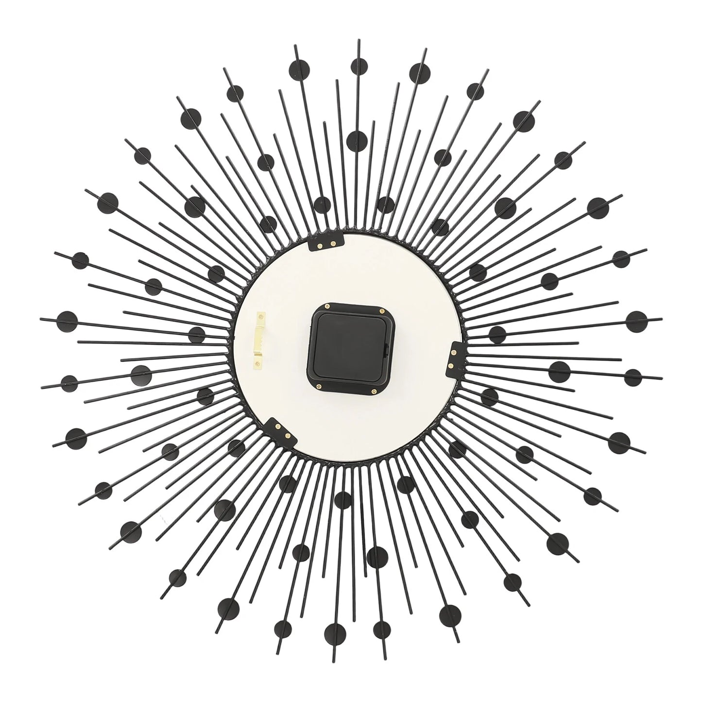 Luxury Large Wall Clock 60cm 3D Peacock Metal Wall Watch Living Room Home Decor