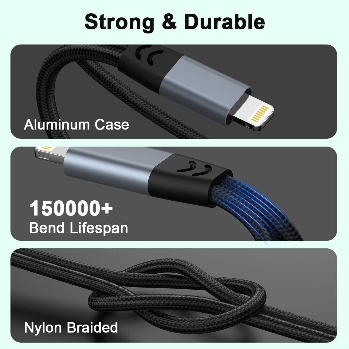 iPhone Headphone & Charger Adapter 2-in-1 to 3.5mm AUX Audio MFi-Certified