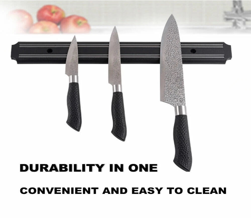 13 Inch Wall Mount Magnetic Knife Scissor Storage Holder Rack Strip Kitchen Tool