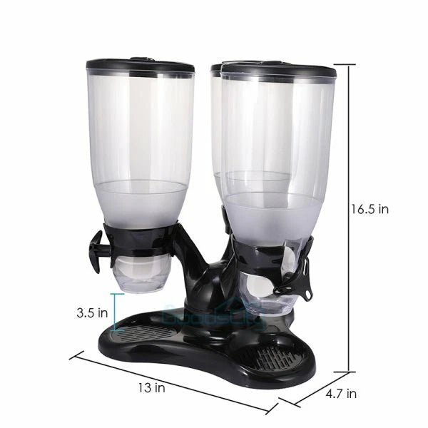 10.5L Cereal Container Storage Food Containers & Cereal Dispenser Triple Control