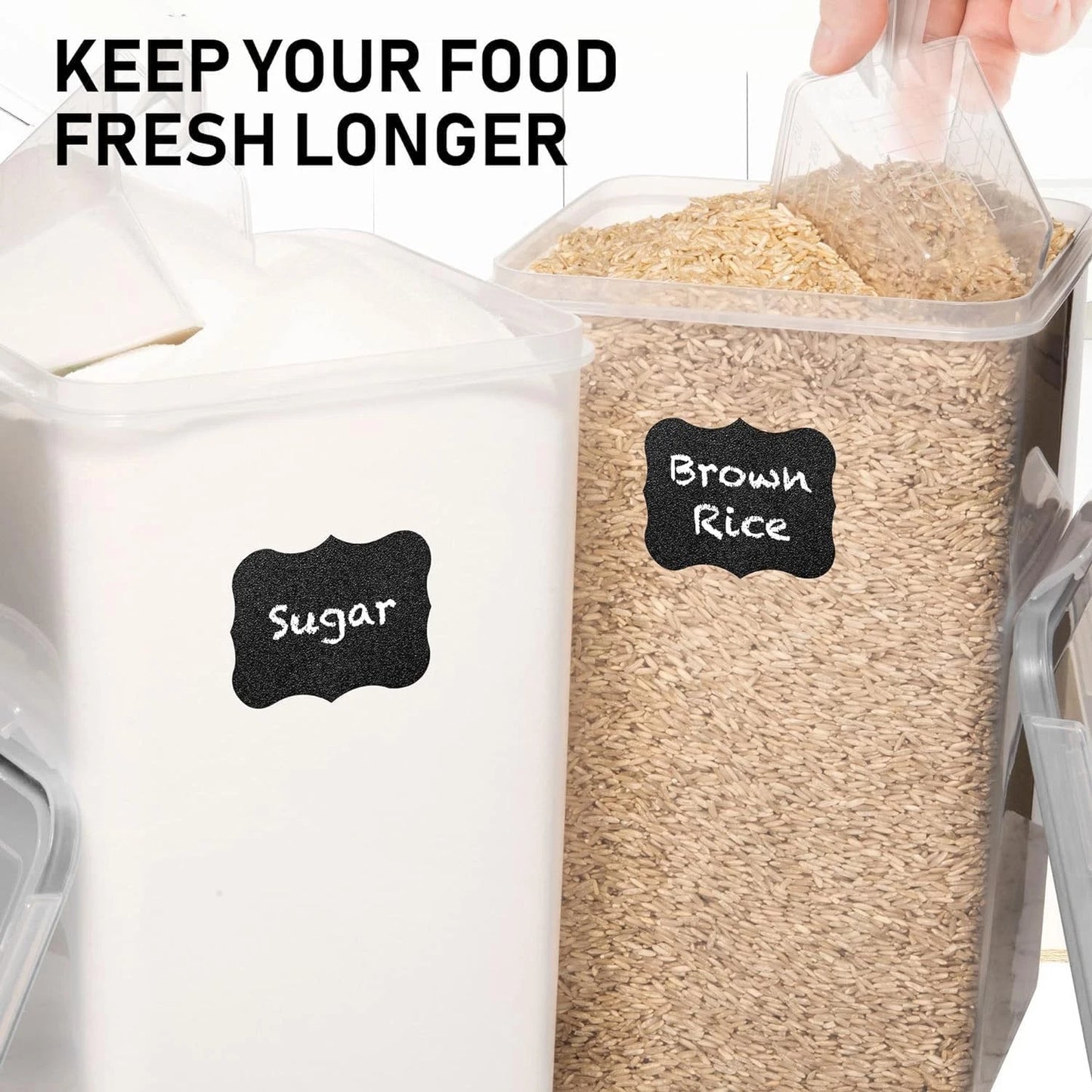 2-Pack 6.5L/220Oz Airtight Food Storage Containers - BPA Free & Dishwasher Safe