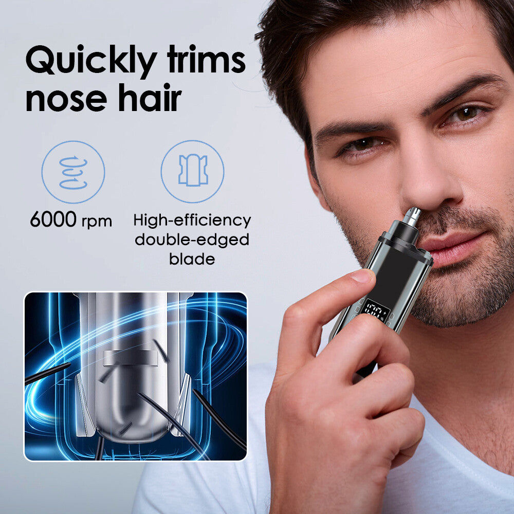 Electric Nose Ear Hair Trimmer Remover Men Professional Rechargeable Clipper USB