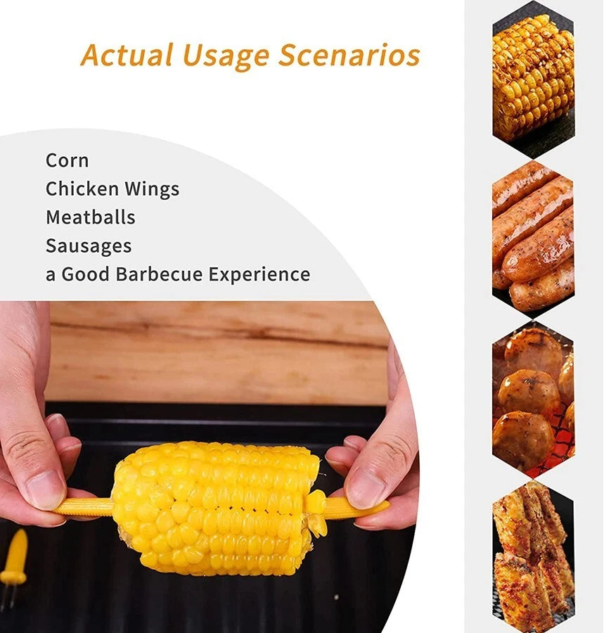 20pcs Stainless Steel Corn Holders Corn on The Cob Skewers for BBQ US Stock B605