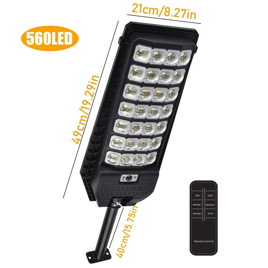 6000W Commercial Solar Street Lights LED Outdoor Dusk to Dawn Super Bright Lamp