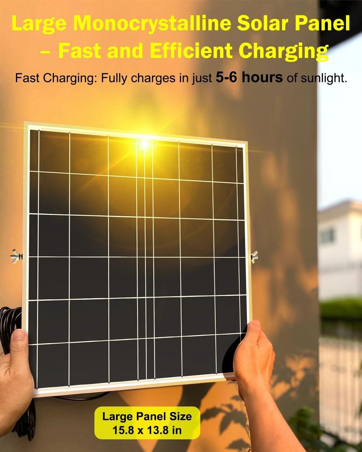 Solar Lights Outdoor 10000LM Auto On/Off Dusk to Dawn Light with 20000mAh
