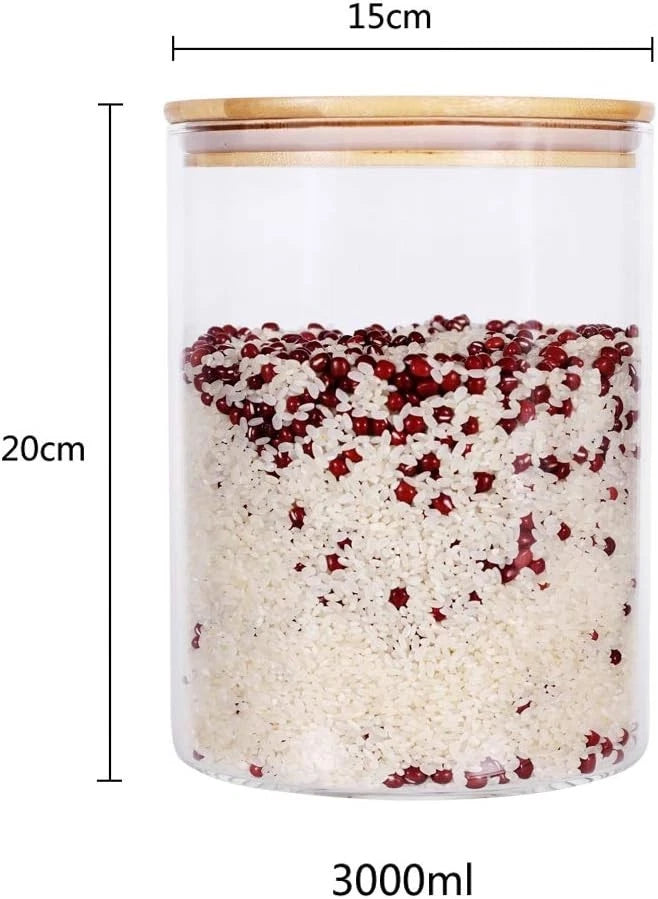 Versatile 100oz Airtight Glass Storage Container for Kitchen Essentials