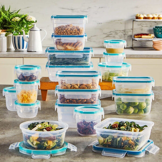 Snapware 38 Pc Plastic Food Storage Container Set BPA Free Kitchen Snaplock Lids